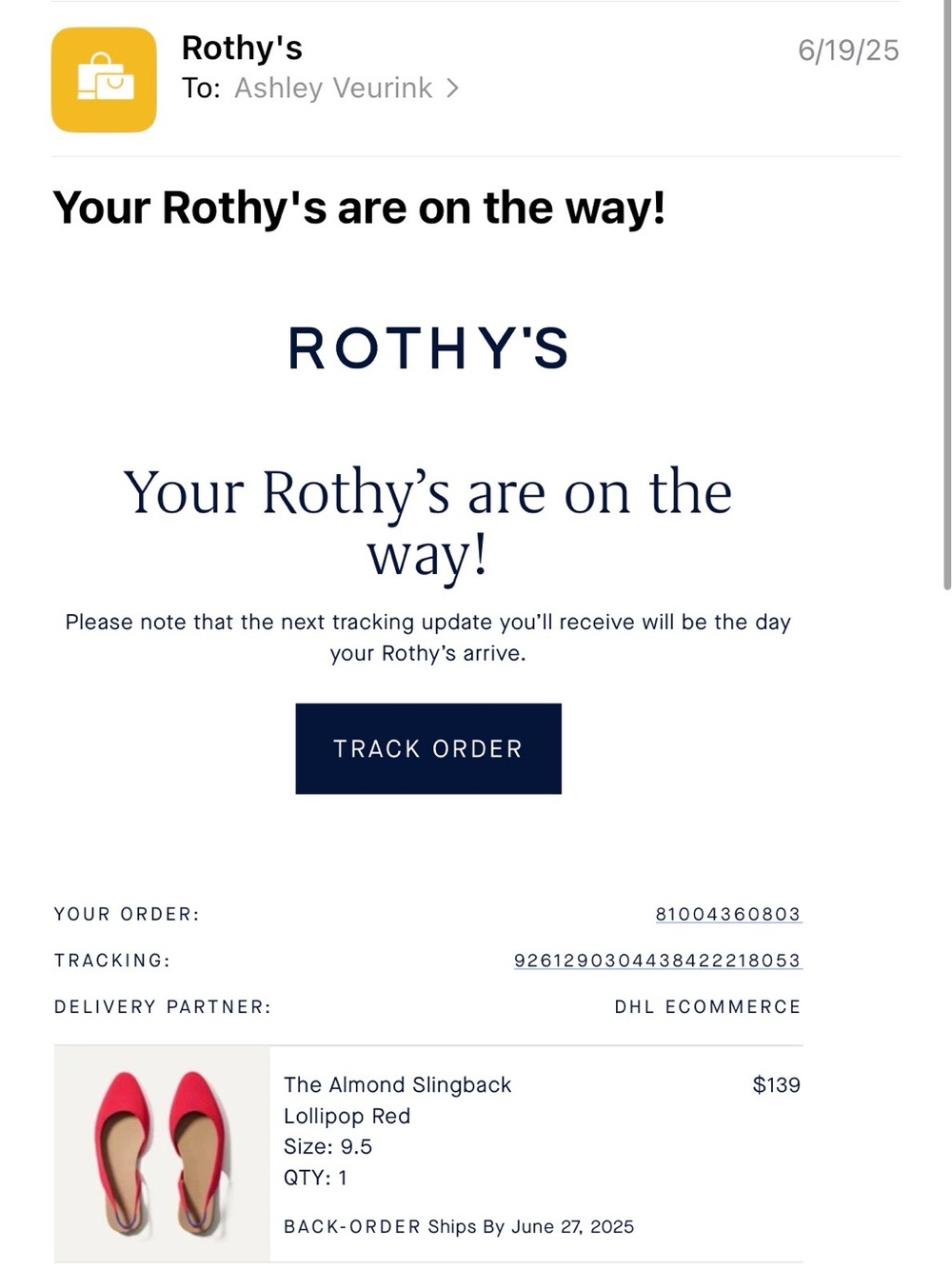 Rothy's The Almond Slingback - Picture 6 of 6